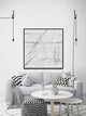 "Total Chaos" Floater Framed Painting Print on Canvas, 12x12