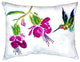 Purple Hummingbird No Cord Pillow - Set of Two 16x20
