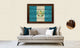 Guatemala Country Textured Flag Print With Brown Gold Frame, 15"X21"