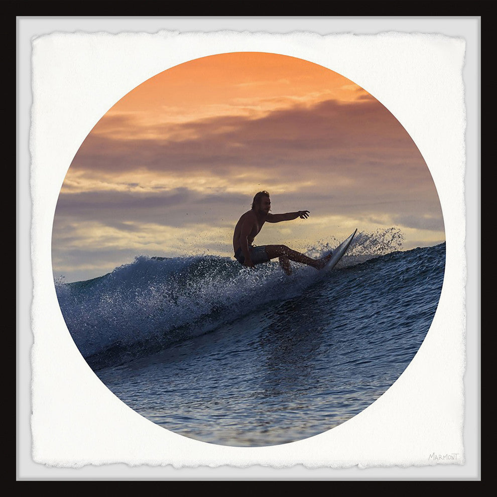 "Catch the Best Waves" Framed Painting Print, 12x12