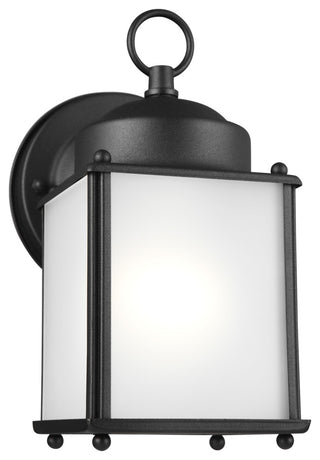 New Castle 1-Light Outdoor Wall Lantern, Black