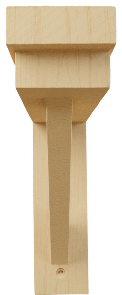 2 1/2"W x 8 3/4"D x 8 1/4"H Traditional Shelf Bracket, Alder