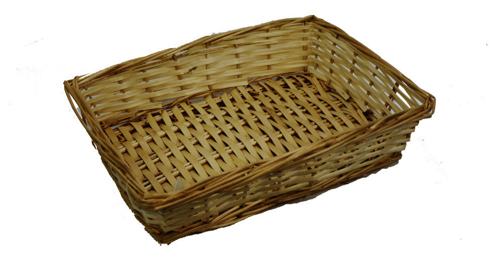 13" Natural Willow Small Rectangle Tray