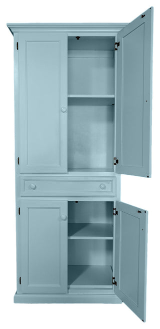 Modern Kitchen Pantry, Interesting Aqua