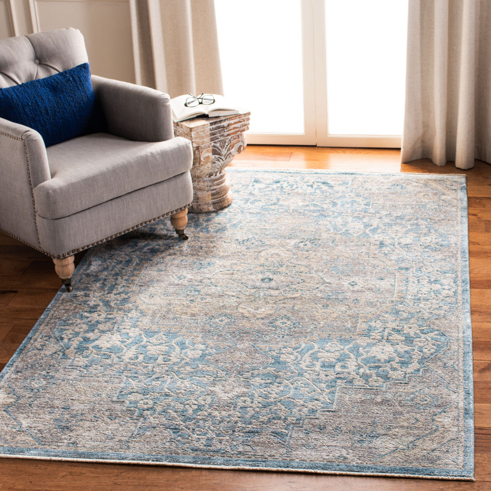 Safavieh Dream DRM412M Rug, Blue/Grey, 4' X 6'