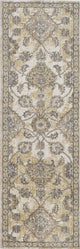 HomeRoots 8'x11' Ivory Sand Machine Woven Traditional Indoor Area Rug