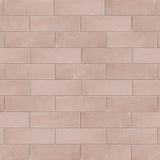 Coco Matte 2" x 5-7/8" Porcelain Floor and Wall Tile, Pink