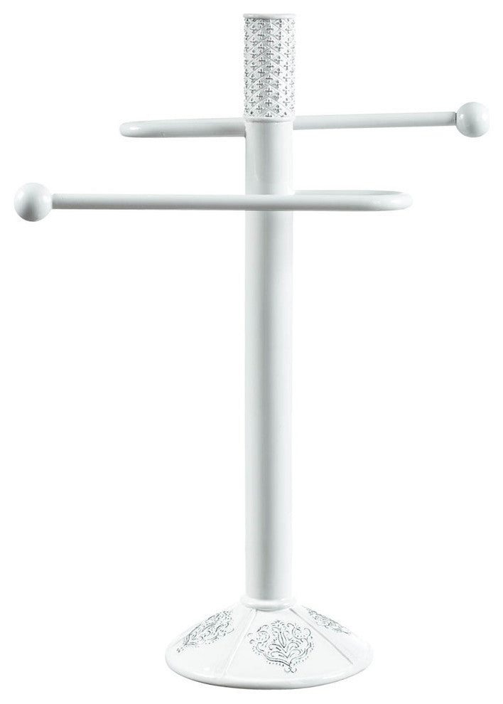 Vintage White Towel Stand