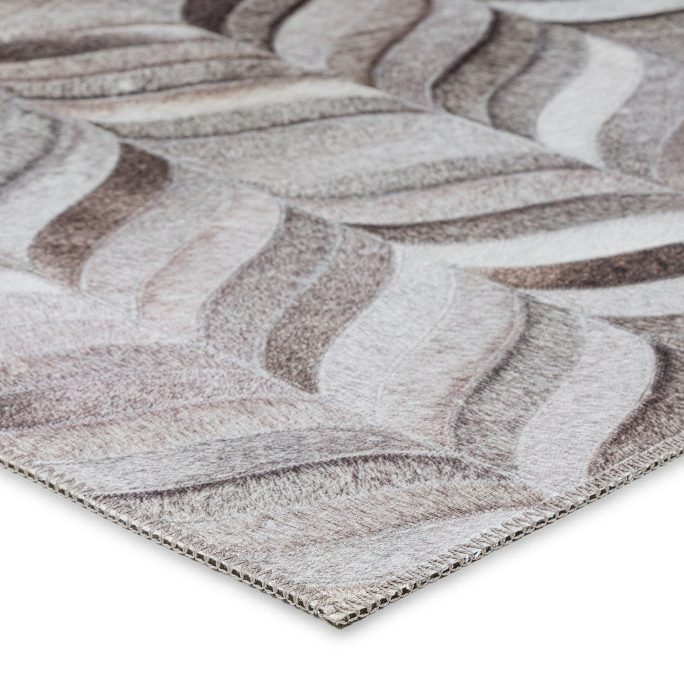 Indoor/Outdoor Stetson SS11 Flannel Machine Washable 8' x 8' Round Rug