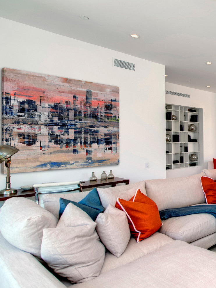 "NYC Reflection" Print on Canvas, 60"x40"