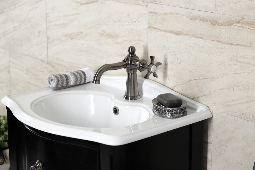 Kingston Brass KS354NXVN Single-Handle Bathroom Faucet, Push Pop-Up