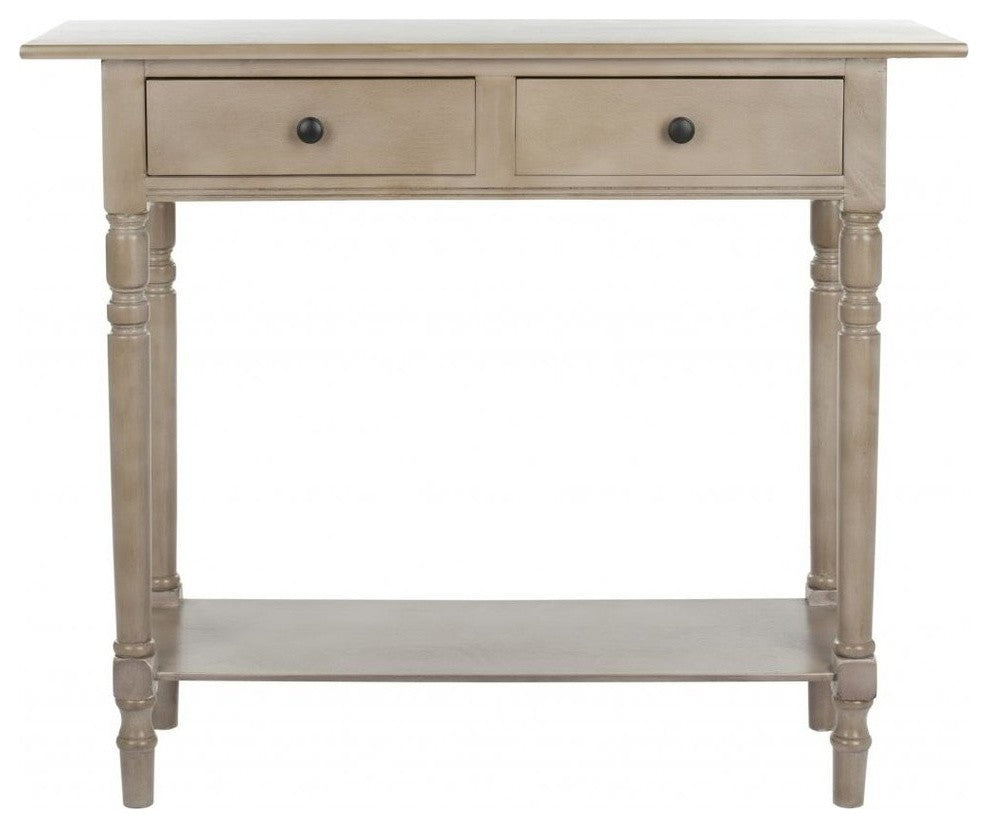 Safavieh Rosemary 2-Drawer Console, Vintage Gray