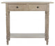 Safavieh Rosemary 2-Drawer Console, Vintage Gray