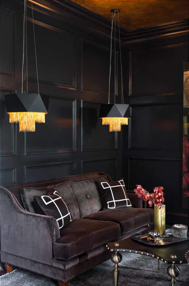 Hinkley Zuma Chandelier Medium Drum, Satin Black