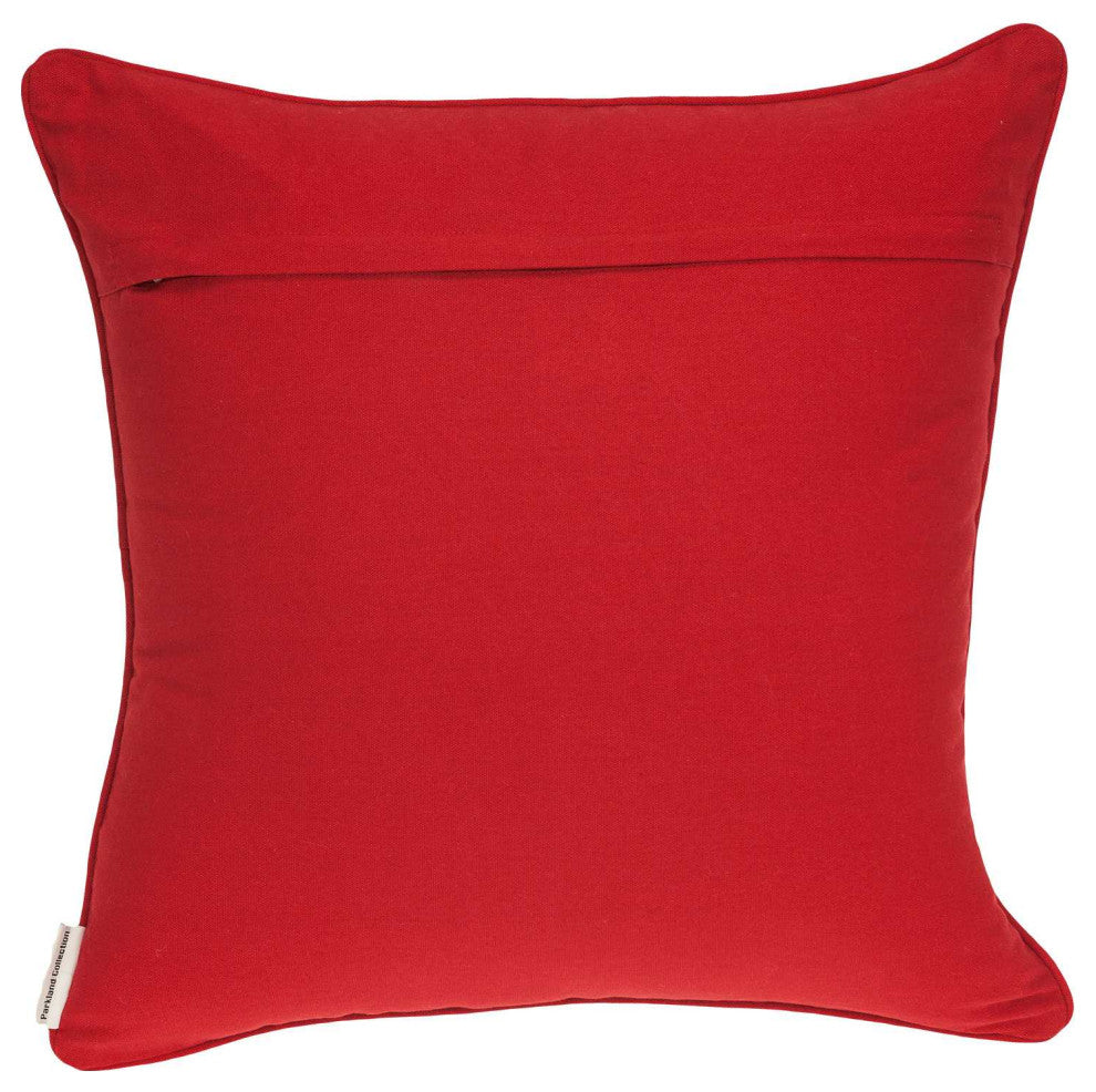 HomeRoots 20" x 0.5" x 20" Handmade Transitional Multicolored Pillow Cover
