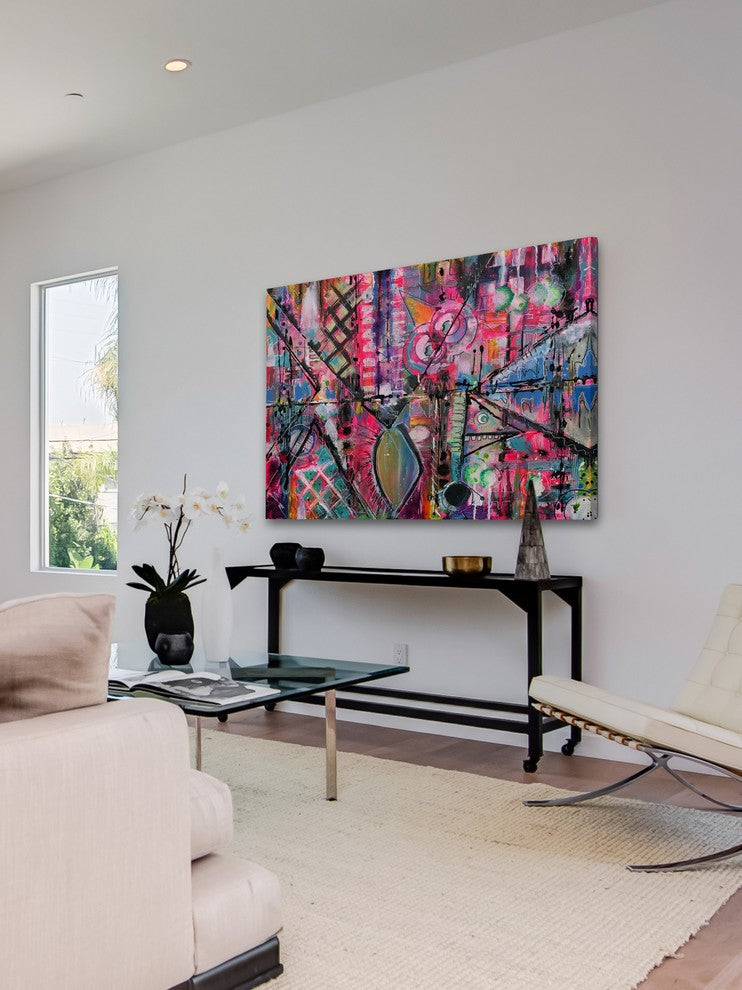 Marmont Hill, "Monster Mash" by Sloane Kady Print on Wrapped Canvas, 36x24