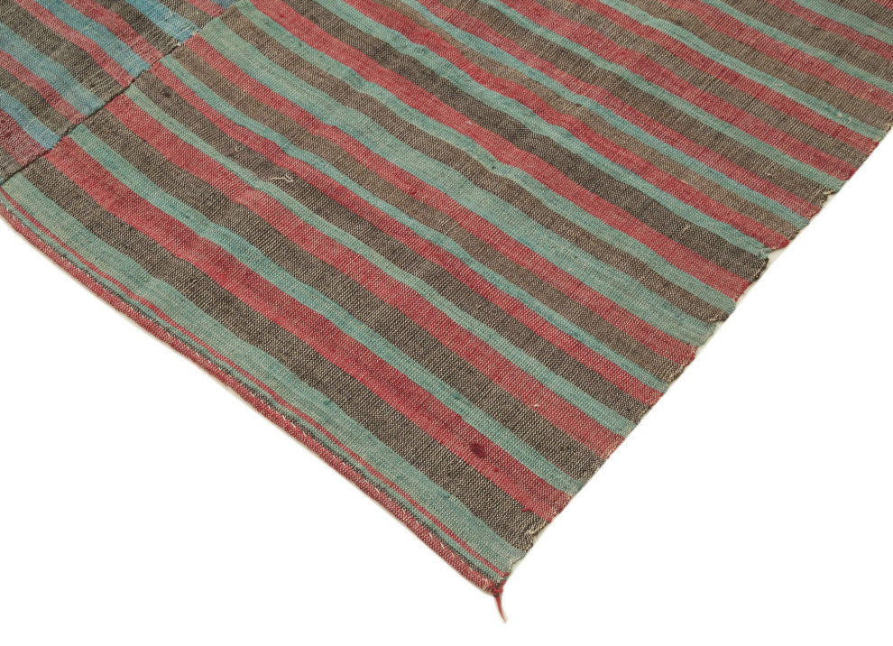 Rug N Carpet - Handmade Oriental 7' 1'' x 8' 10'' Unique Wool Kilim Rug