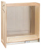 8" Stainless Steel Base Cabinet Organzier Maple Rev-A-Shelf 444-BC-8SS