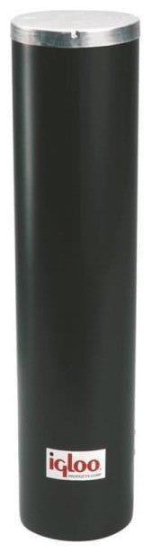 Igloo 0000 Water Cooler Plastic Cup Dispenser 13.75"x10.38"x17", Black