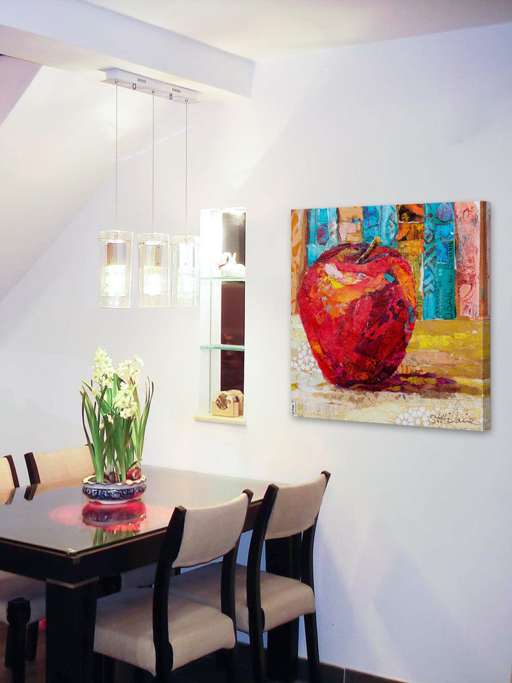 "Red Temptation" Painting Print on Wrapped Canvas, 24x24