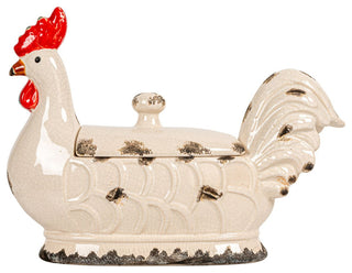 Rooster Container With Lid