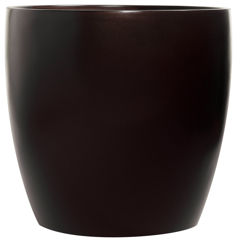 Napa Round Cylinder Planter, Brown, 18"x17.75"