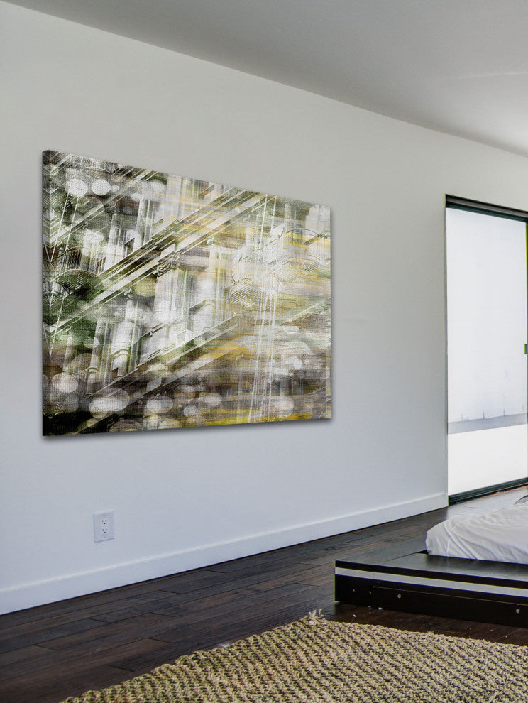 "Building Columns" Print on Canvas, 45"x30"