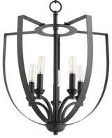 Quorum International 8202-5 Dakota 5 Light 16"W Chandelier - Noir