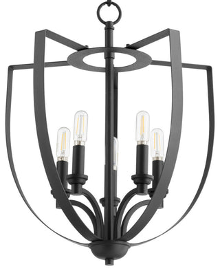 Quorum International 8202-5 Dakota 5 Light 16"W Chandelier - Noir