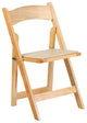 Natural Wood Folding Chair