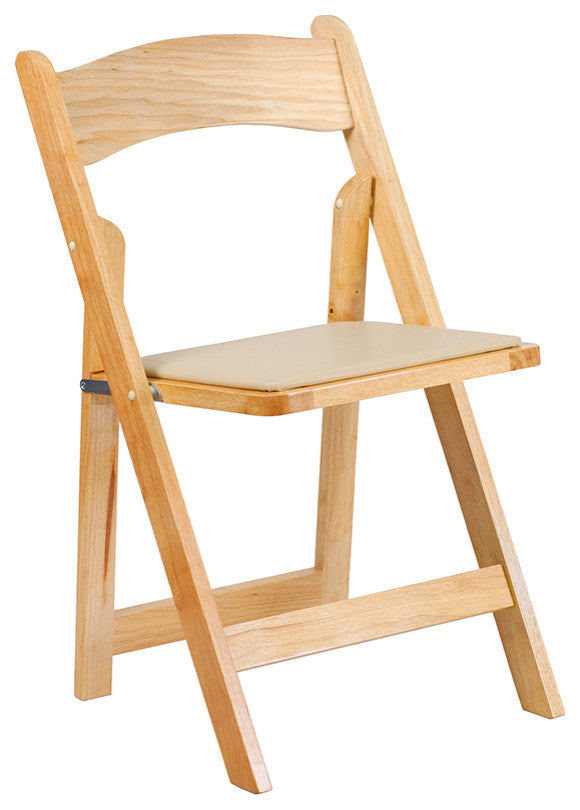 Natural Wood Folding Chair