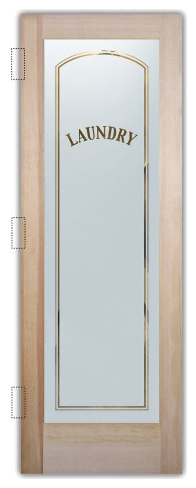Laundry Door - Classic Arched Capitals - Douglas Fir (stain grade) - 32" x...