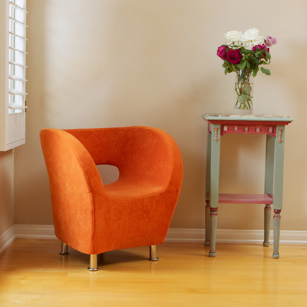GDF Studio Salazar Modern Design Accent Chair, Orange