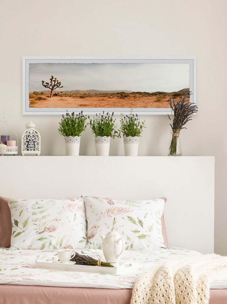"Dreaming of the Desert" Framed Painting Print, 45x15