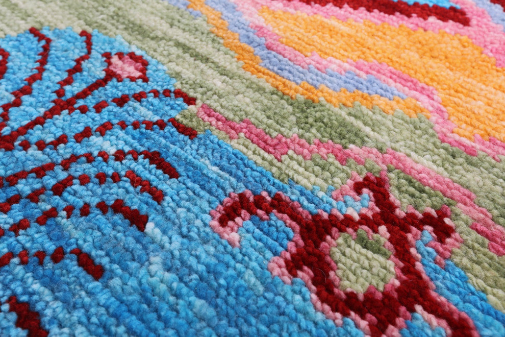 Moroccan Hand-Knotted Wool Rug 8' 0" X 10' 1" - Q15409