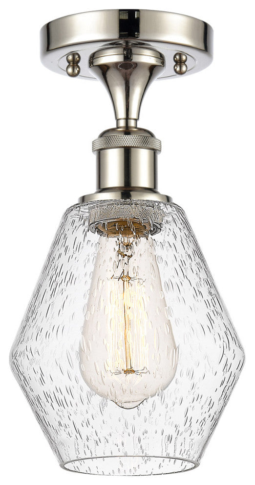 Innovations 516-1C-PN-G654-6 1-Light Semi-Flush Mount, Polished Nickel