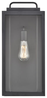 1 Light 8.5 in. Textured Black Outdoor