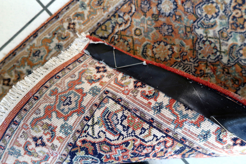 Handmade Vintage Indo-Tabriz runner 1.9'x5.8', 60cmx177cm 1970s