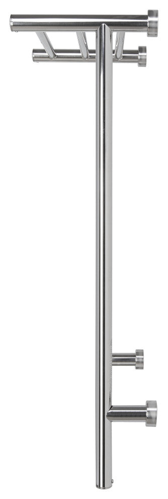 8 Bars Summit Towel Warmer, Dual Connection, Polished