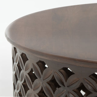 Safavieh Kaydix Round Coffee Table, Brown, Brown