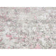 Pink Hi-Lo Pile Abstract Design Wool and Silk Hand Knotted Rug 5'10"x8'9"