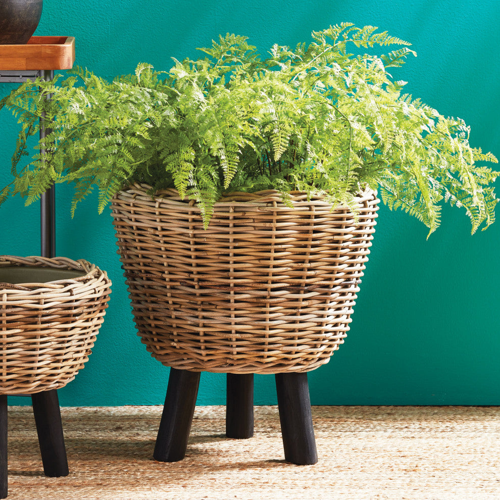 Luxe Soft Fern Faux Floral Artificial Plant Large 36 in Drop In Leaves Designer
