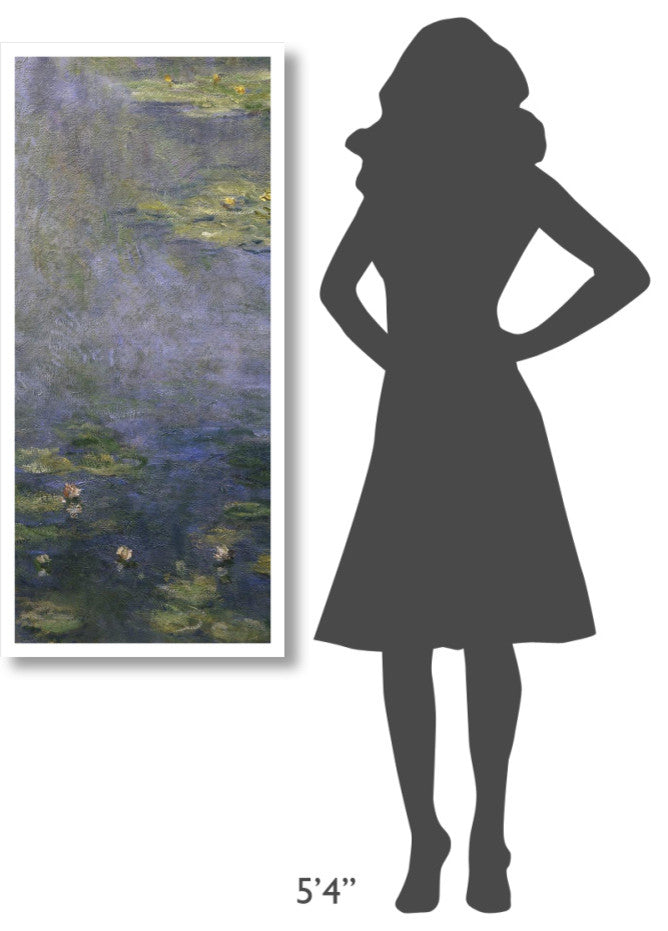 "Water Lilies (Nympheas) IV (center)" Print by Claude Monet, 21"x46"