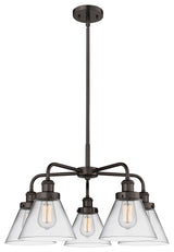 Innovations Cone 5 25.75" Chandelier Oil Rubbed Bronze
