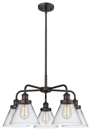 Innovations Cone 5 25.75" Chandelier Oil Rubbed Bronze