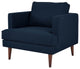 Armchair and Sofa Set, Fabric, Blue, Modern, Living Lounge Hotel Hospitality