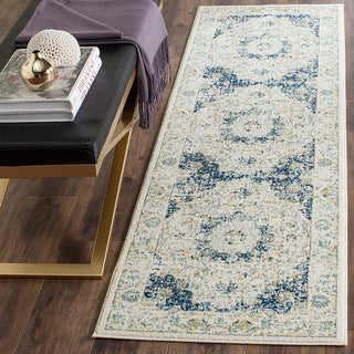 Safavieh Evoke Evk220C Rug, Ivory/Blue, 2'2" X 11'0"