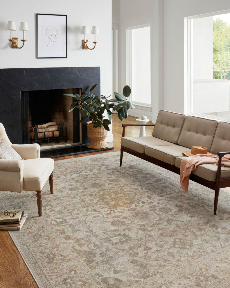 Chris Loves Julia x Loloi Rosemarie Ivory/Natural 2'-7" x 8'-0" Area Rug