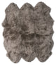 New Zealand Sheepskin Sexto Pelt, 6'x6', Vole, 6'x6'