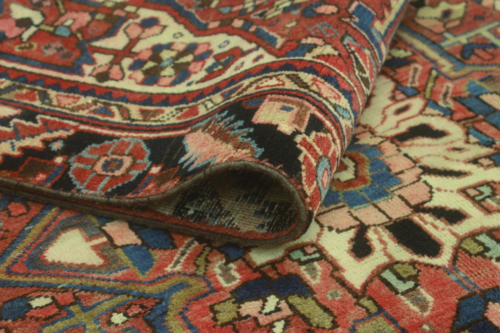 Fine Vintage Heriz Tabarak Rust/Ivory Runner, 3'6 x 10'10